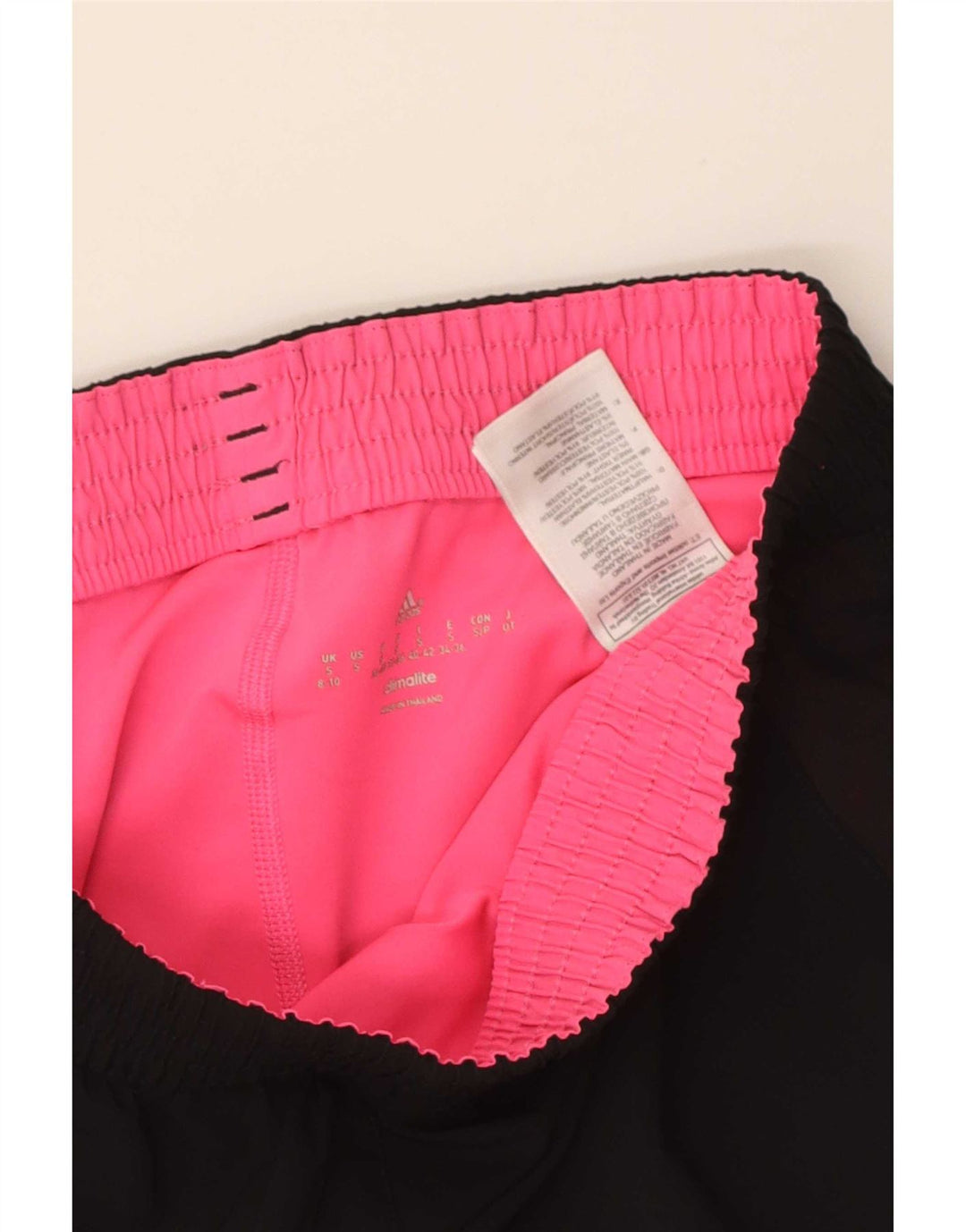 Pantaloncini sportivi Adidas Climalite da donna UK 8/10 Small Poliestere nero
