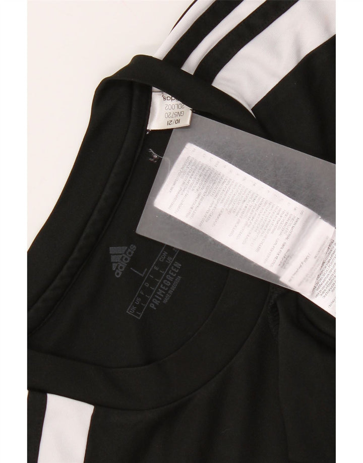 T-shirt Adidas Aeroready da uomo, grande, in poliestere color block nero
