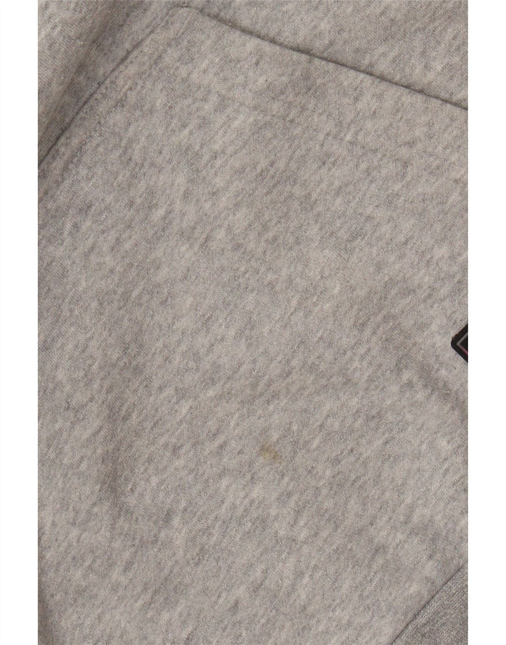 Felpa con cappuccio da uomo Adidas Small in cotone color block grigio