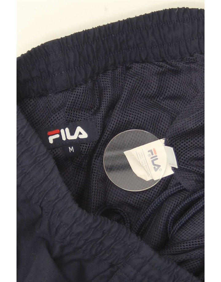 Pantaloncini sportivi Bermuda grafici da uomo Fila colore blu navy medio