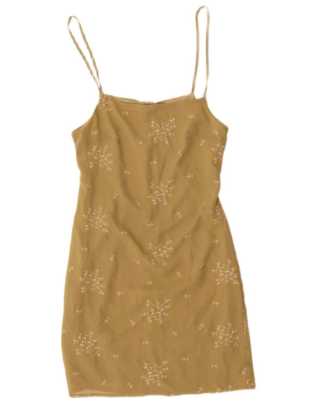 Benetton Prendisole da donna UK 10 Piccolo poliestere floreale verde