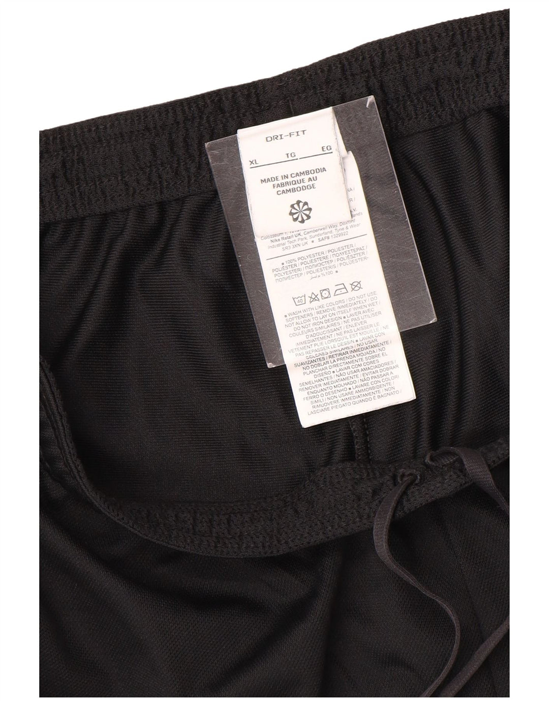 Pantaloni da tuta Nike Dri Fit da uomo XL poliestere nero