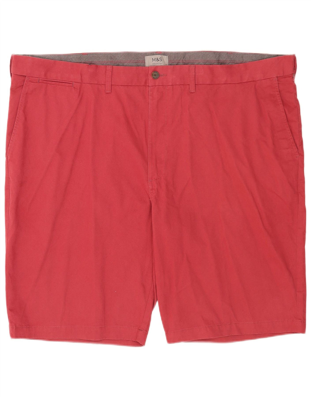 Pantaloncini chino da uomo Marks & Spencer W48 4XL cotone rosso