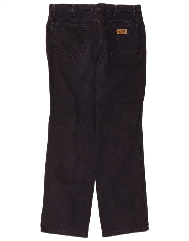 Jeans dritti da uomo Wrangler W36 L32 cotone blu navy