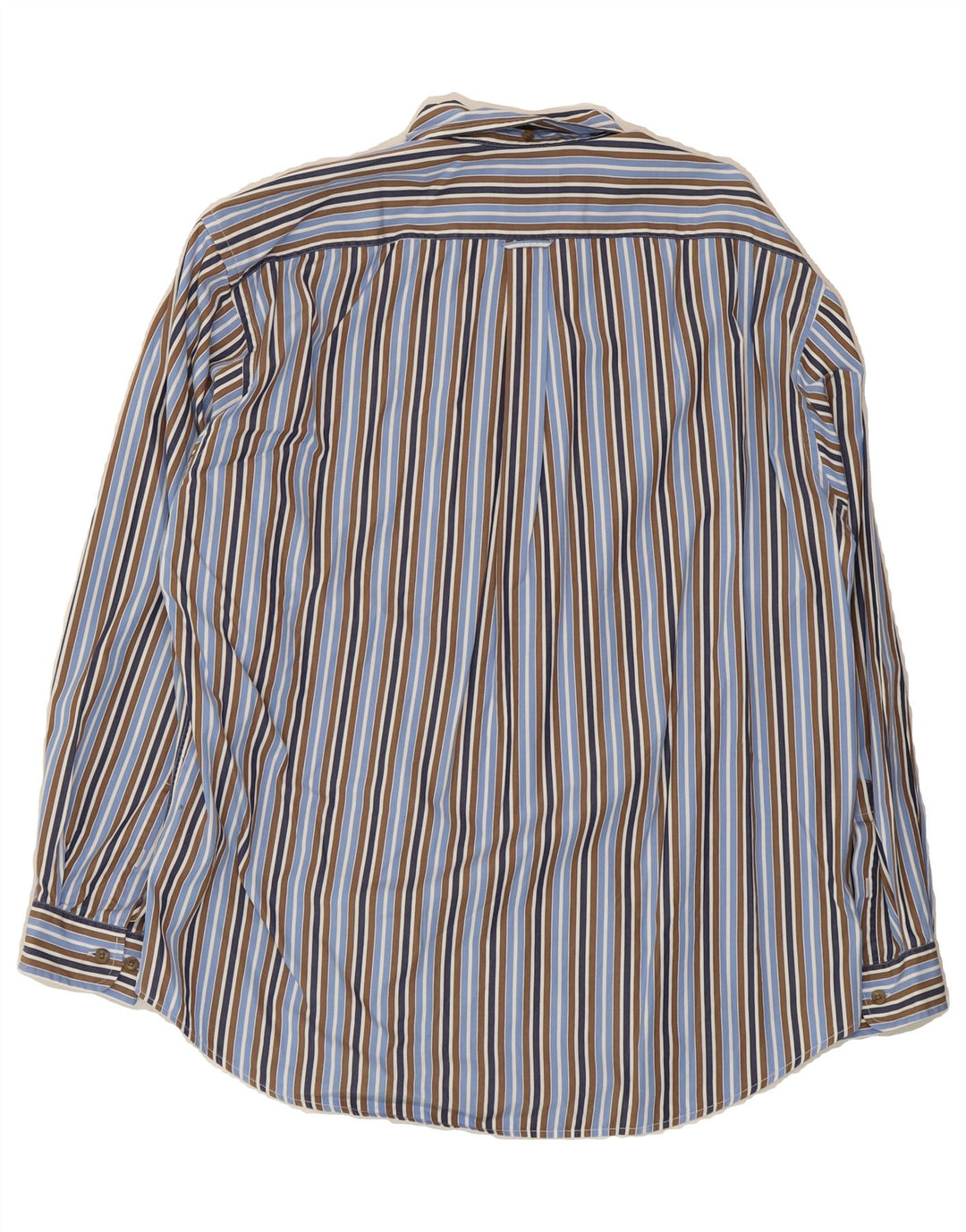 FACONNABLE Mens Shirt Large Blue Striped Cotton Vintage Faconnable and Second-Hand Faconnable from Messina Hembry 