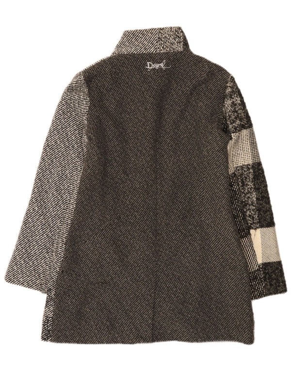 Cappotto da donna Desigual EU 42 Large Grey Floral Poliestere