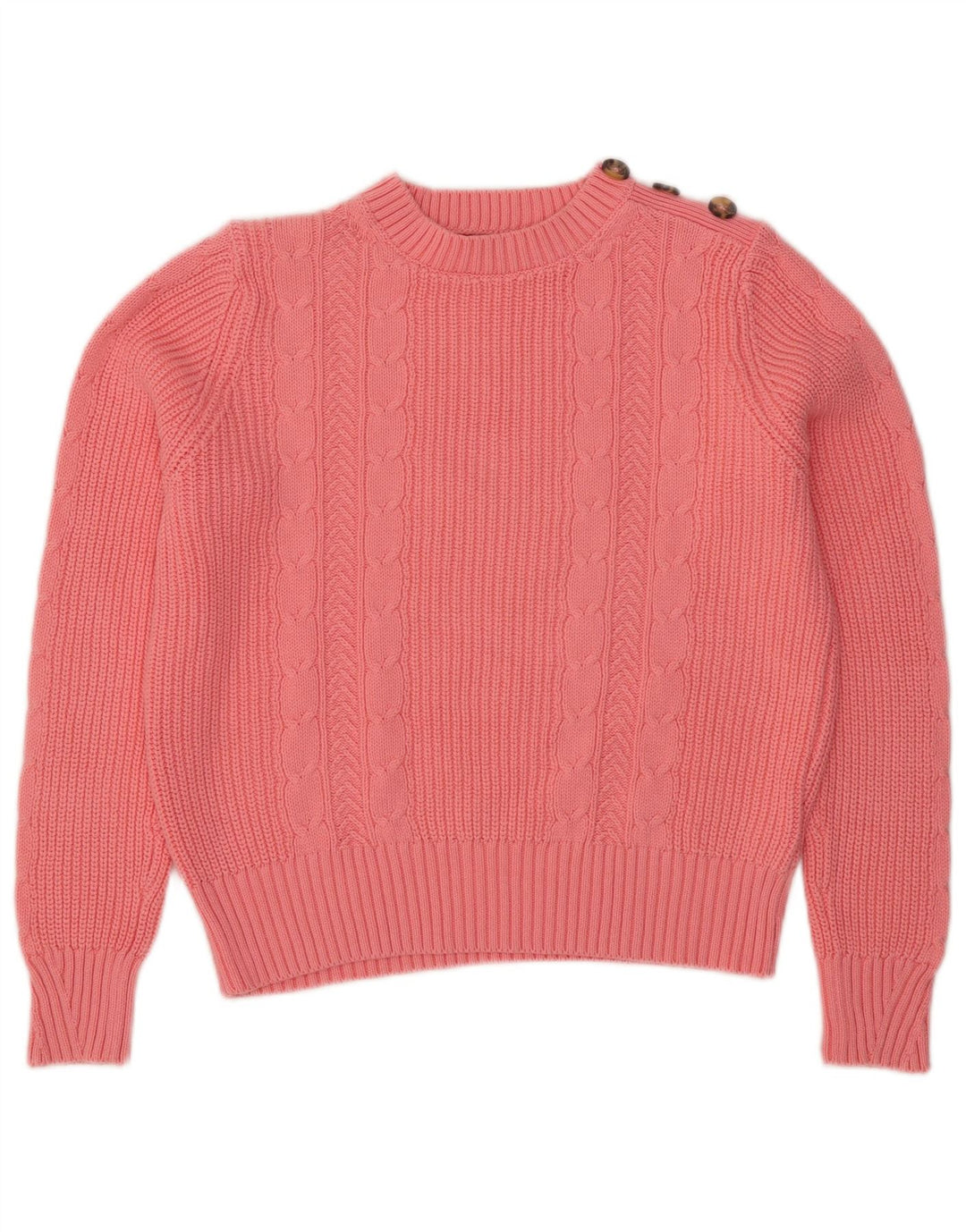 Maglione girocollo corto da donna Marks & Spencer UK 14 Rosa medio