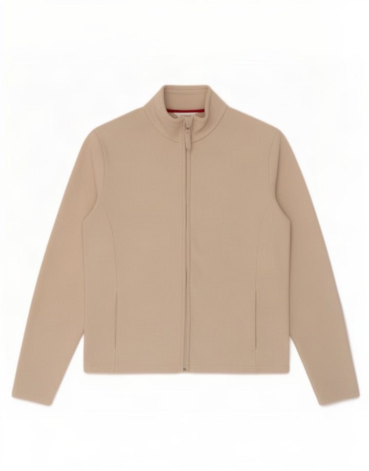 Giacca in pile da donna Marks & Spencer UK 12 Poliestere beige medio