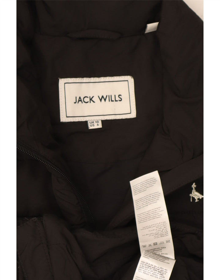 Gilet imbottito da donna Jack Wills UK 10 piccolo poliestere nero