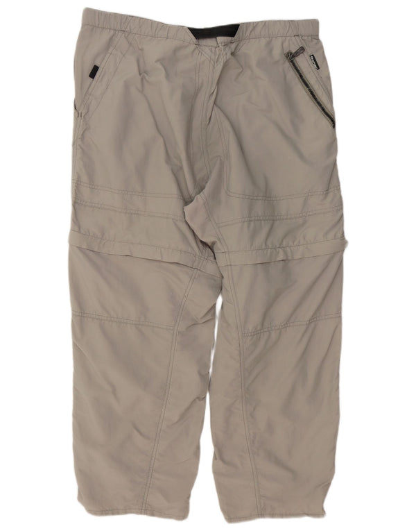 Pantaloni cargo da escursionismo da uomo Rohan XL W38 L28 Poliestere grigio