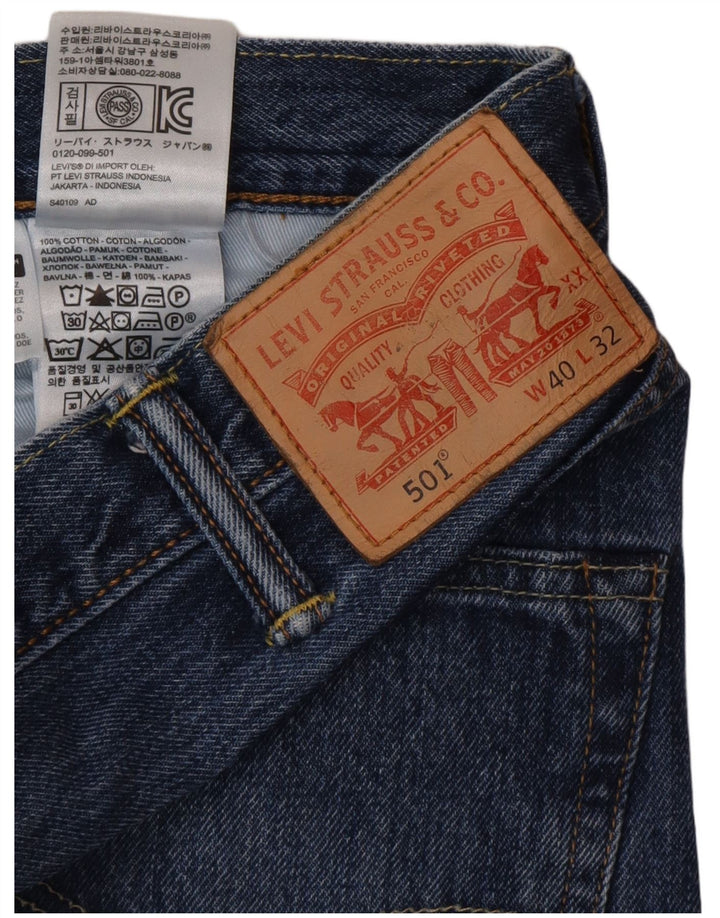 Levi's Uomo 501 Jeans dritti W40 L32 Cotone Blu