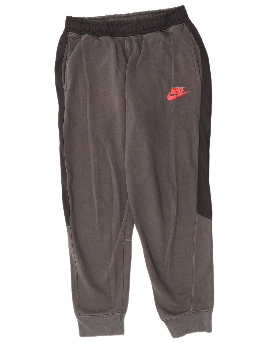 Pantaloni da tuta da uomo Nike Joggers in cotone color block grigio medio