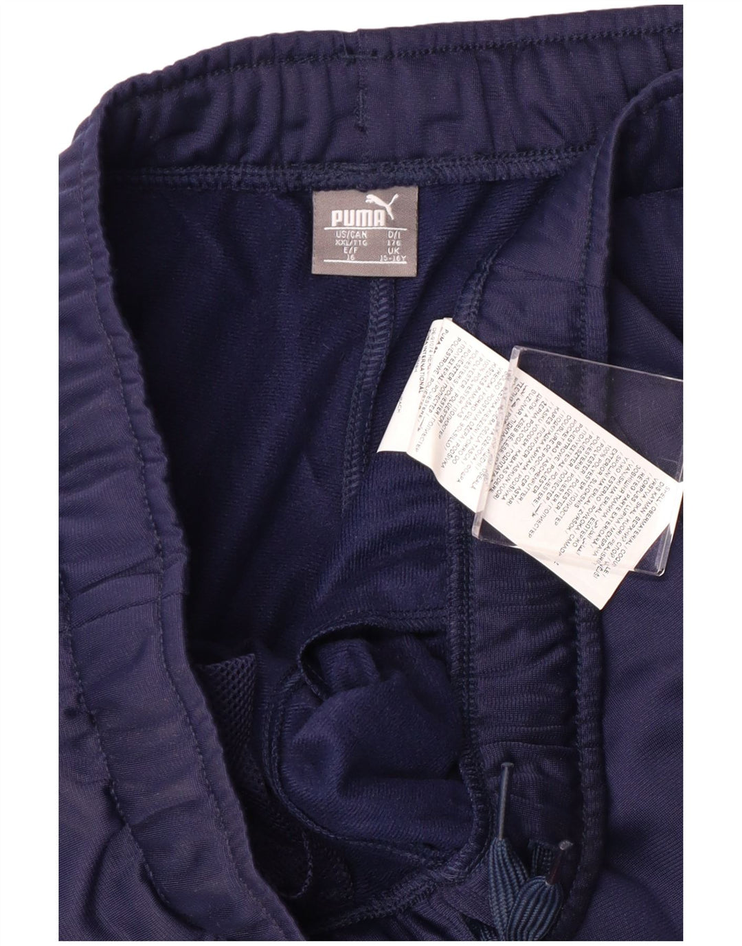 Pantaloni della tuta da ragazzo Puma 15-16 anni in poliestere blu navy