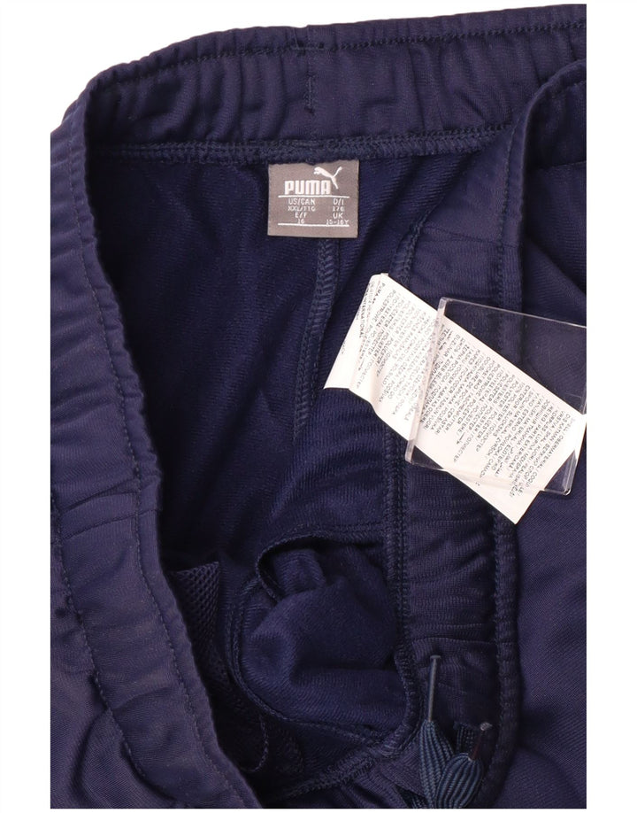 Pantaloni della tuta da ragazzo Puma 15-16 anni in poliestere blu navy