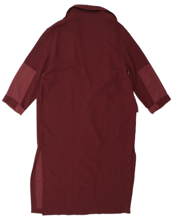 Topshop Cardigan lungo da donna Top UK 8 piccolo color bordeaux