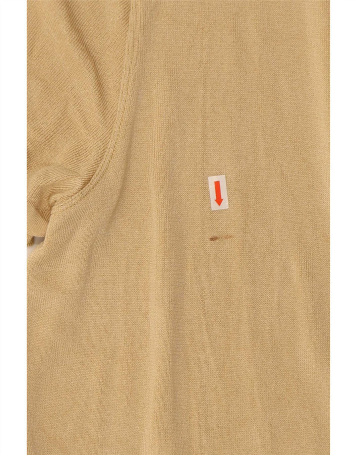 Maglione cardigan aperto a maniche corte da donna Max Mara UK 14 Beige medio
