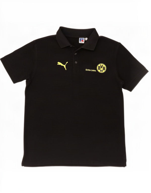 Polo Russell Athletic da uomo BVB Dortmund, cotone nero medio