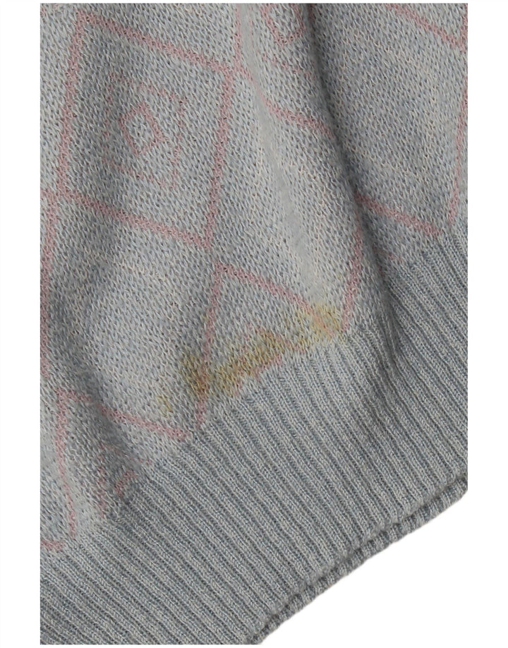 Maglione da donna Maglione con scollo a barca Maselli IT 54 3XL Blu Argyle/Diamante