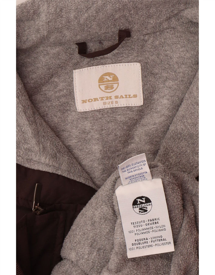 NORTH SAILS Giubbotto bomber da uomo UK 36 Small Marrone Poliammide