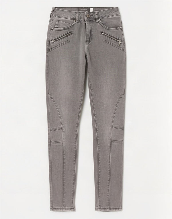 Jeans skinny da donna MINT VELVET UK 8 Small W26 L26 Cotone grigio
