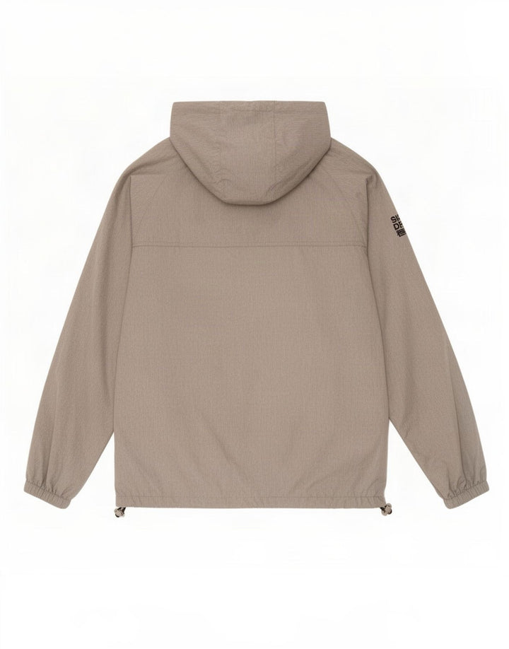 Giacca antipioggia da uomo con cappuccio Windcagoule Superdry UK 42 XL poliestere grigio