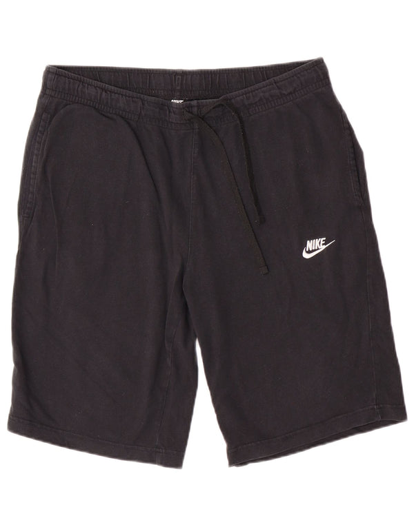 Pantaloncini sportivi Nike da uomo con grafica, grandi, in cotone nero, sportivi