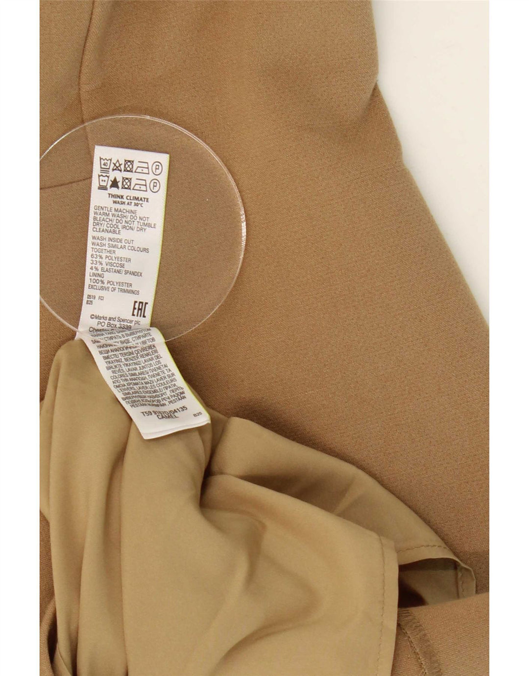 Abito tubino con spalle scoperte Marks & Spencer da donna UK 12 Beige medio