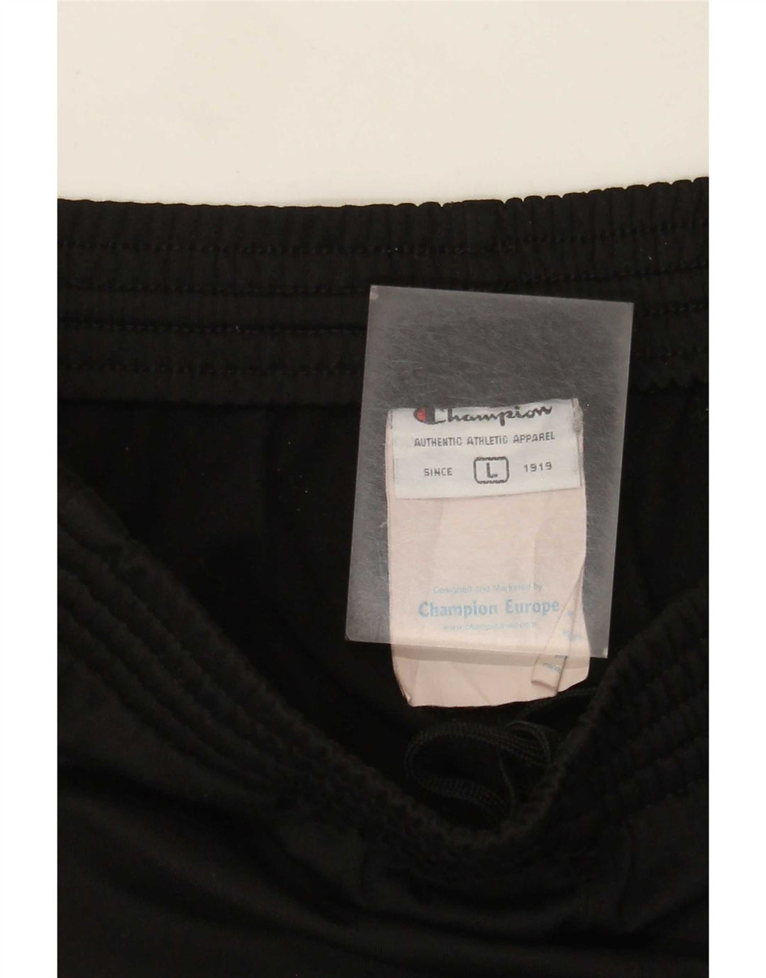 Pantaloni da tuta da uomo Champion grandi in poliestere nero