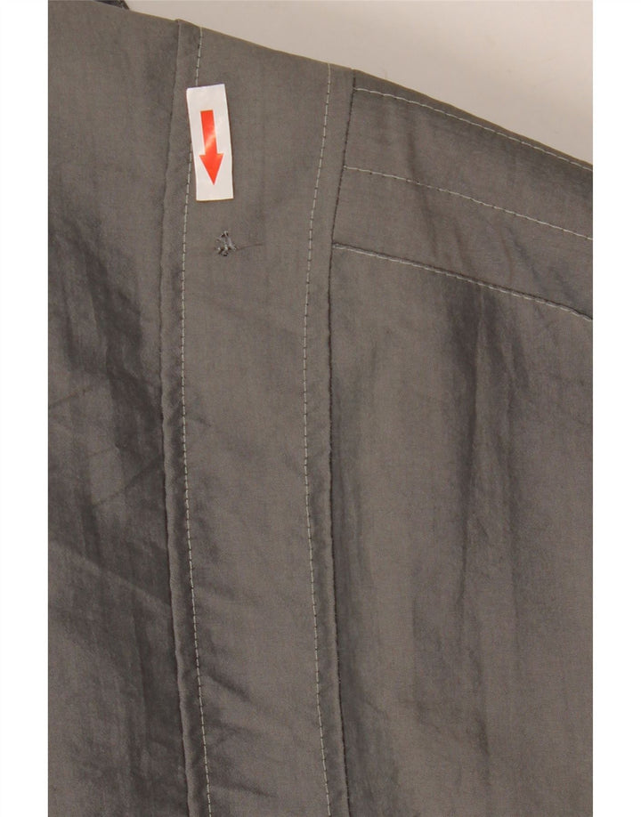 Giubbotto bomber sherpa da uomo vintage UK 40 grande grigio