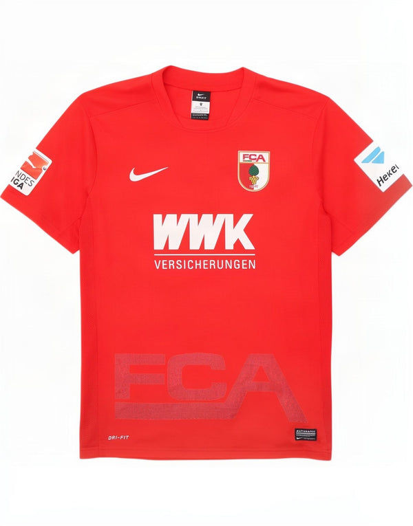 T-shirt grafica da uomo Nike FC Augsburg Top rosso medio in poliestere