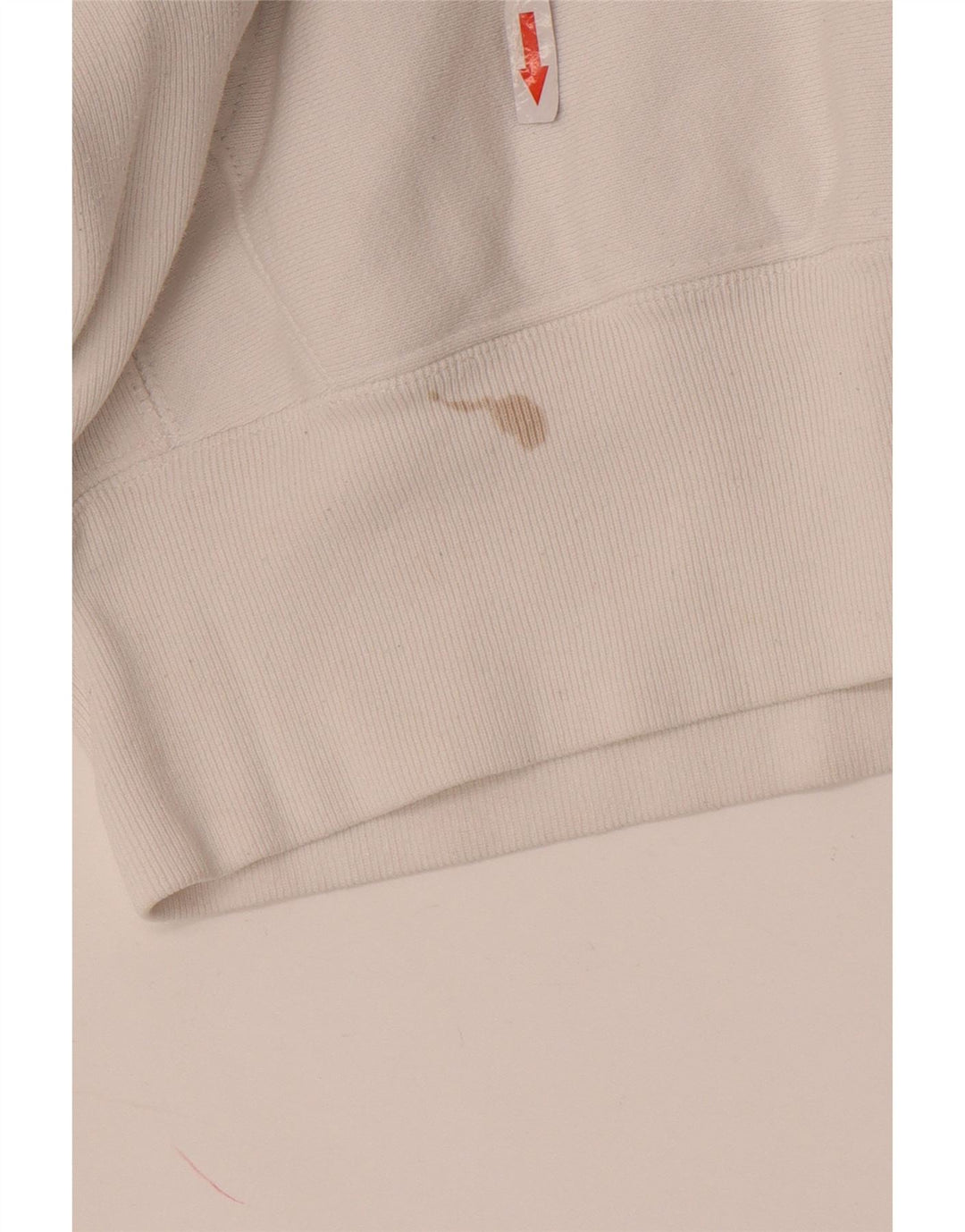 Felpa con cappuccio da uomo Champion piccola in cotone bianco