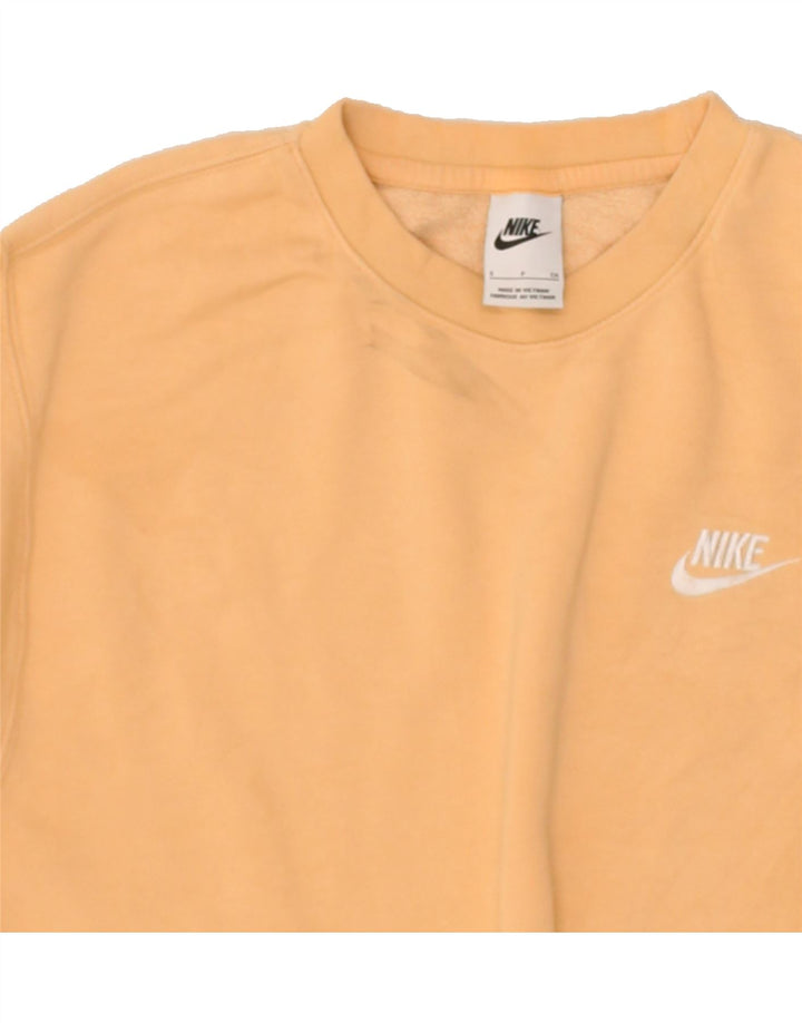 NIKE Mens Sweatshirt Jumper Small Yellow Cotton Vintage Nike and Second-Hand Nike from Messina Hembry 