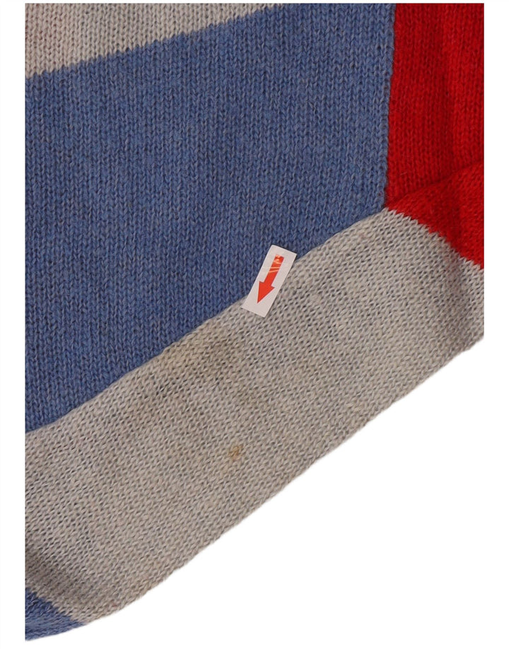 Maglione girocollo da uomo vintage piccolo argyle/diamante multicolore