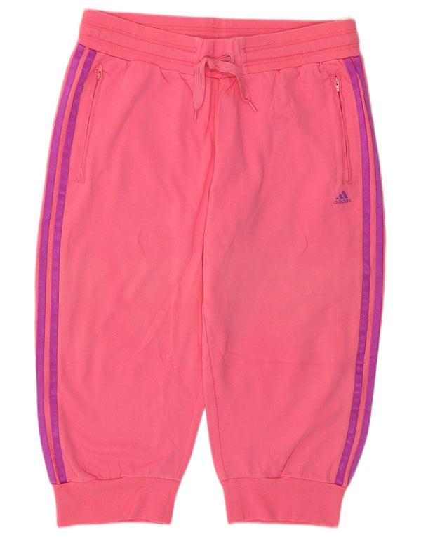 Pantaloncini sportivi Adidas da donna Bermuda UK 12/14 Cotone rosa medio