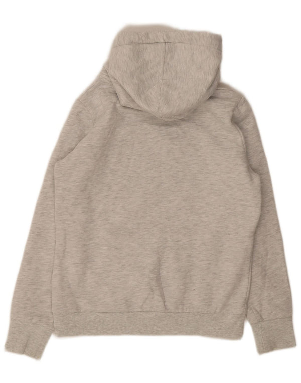 Felpa con cappuccio grafica da donna Superdry UK 12 Cotone chiazzato grigio medio