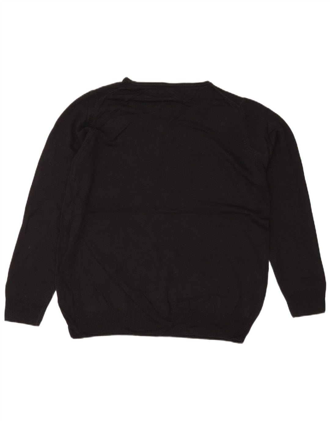 MARKS & SPENCER Maglione girocollo oversize da donna UK 18 XL Nero