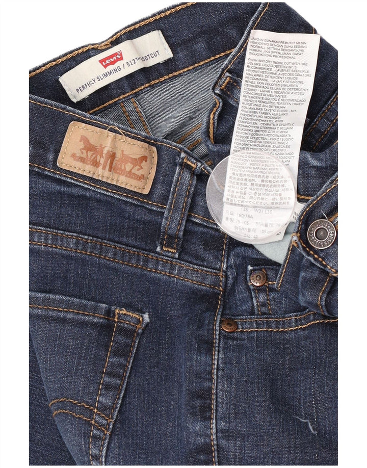 Levi's Donna 512 Jeans Bootcut Perfettamente Dimagranti W31 L30 Cotone Blu