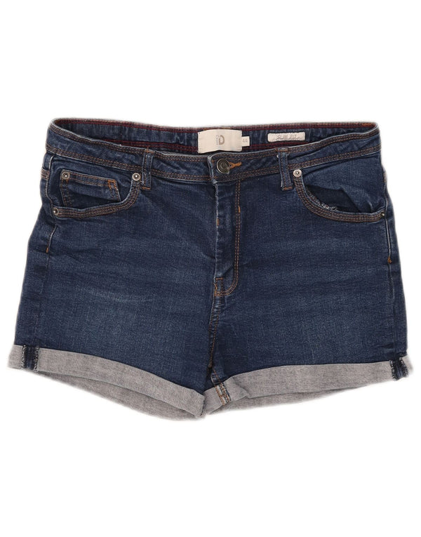 Pantaloncini di jeans slim fit da donna di Dack IT 44 medio W28 cotone blu