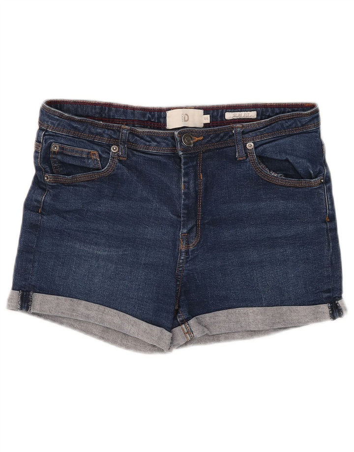Pantaloncini di jeans slim fit da donna di Dack IT 44 medio W28 cotone blu