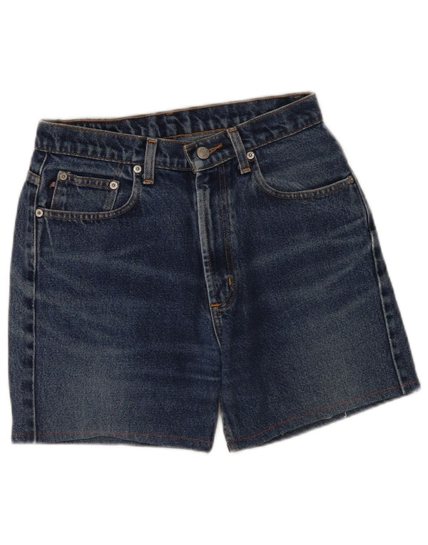 Pantaloncini di jeans da donna Polo Ralph Lauren US 8 Medium W28 Blu Navy Cotone
