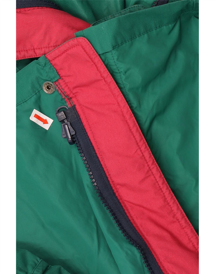 Giacca a vento vintage da uomo UK 42 XL poliestere verde