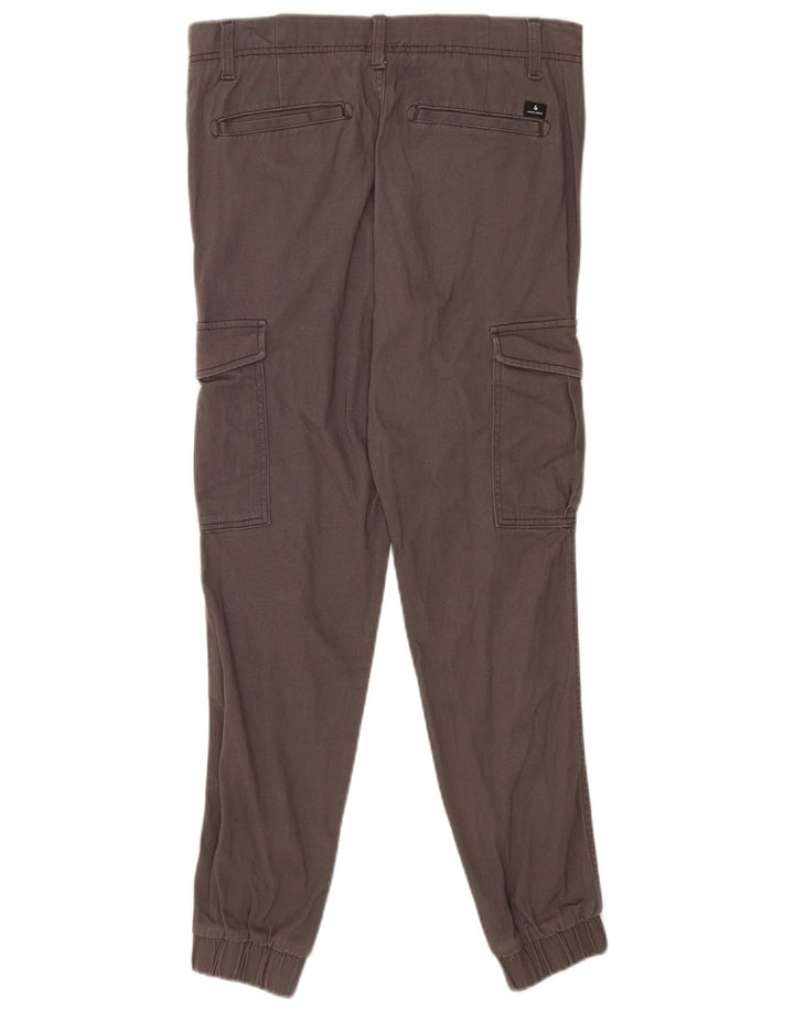 Pantaloni cargo da jogging da uomo Jack & Jones W30 L32 in cotone grigio