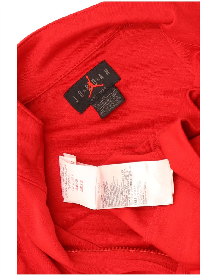 Giacca superiore della tuta da ragazzo Jordan 12-13 anni XL Poliestere color block rosso