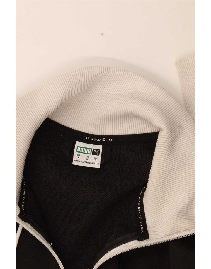 Giacca da ginnastica corta da donna Puma UK 14 Medium Black Colourblock