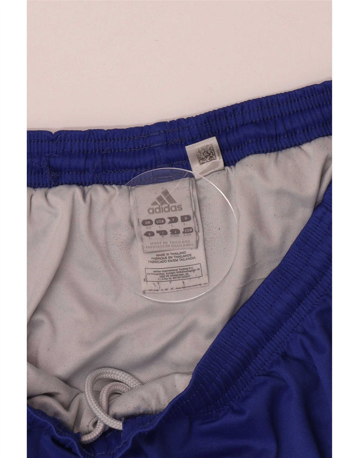 Pantaloncini sportivi da uomo Adidas UK 36 Large Blu Poliestere