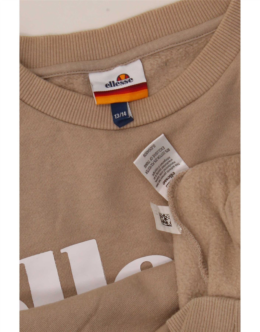 Felpa grafica da bambino Ellesse 13-14 anni in cotone marrone