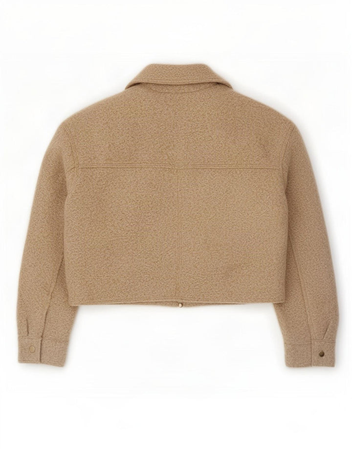 Giubbotto bomber oversize corto da donna Zara UK 6 XS Beige