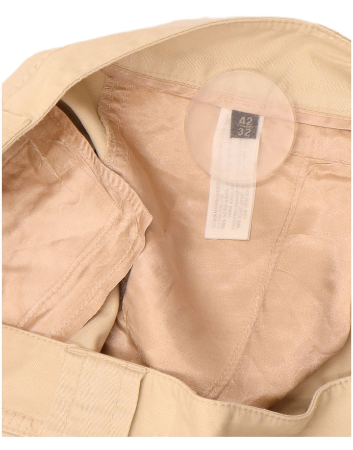 MASSIMO DUTTI Pantaloni chino dritti da donna EU 42 Large W32 L33 Beige