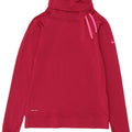 NIKE Felpa da donna Dri Fit con collo alto, maglione, UK 8, piccola, rosa, poliestere