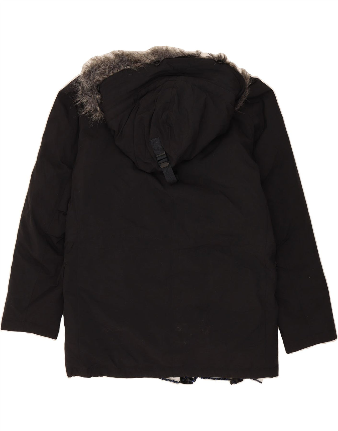 NAUTICA Mens Hooded Parka Jacket UK 38 Medium Navy Blue Nylon Vintage Nautica and Second-Hand Nautica from Messina Hembry 